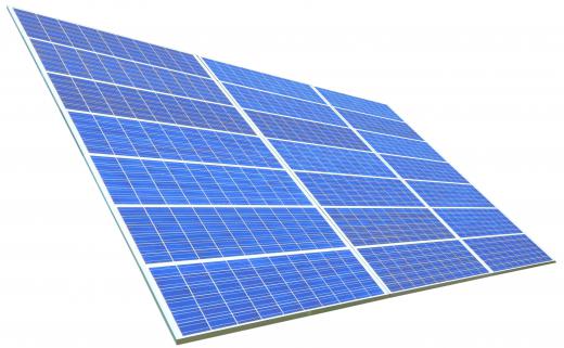 A closeup of a solar panel.