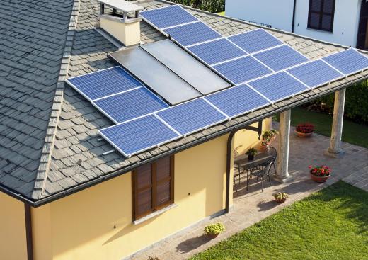 Traditional solar panels can be used to power a solar powered refrigerator.